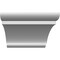 Ekena Millwork 5 1/2-in. W x 32-in. D x 40-in. H Olympic Architectural Grade PVC Knee Brace BRCP055X32X40OLY - alternate 2